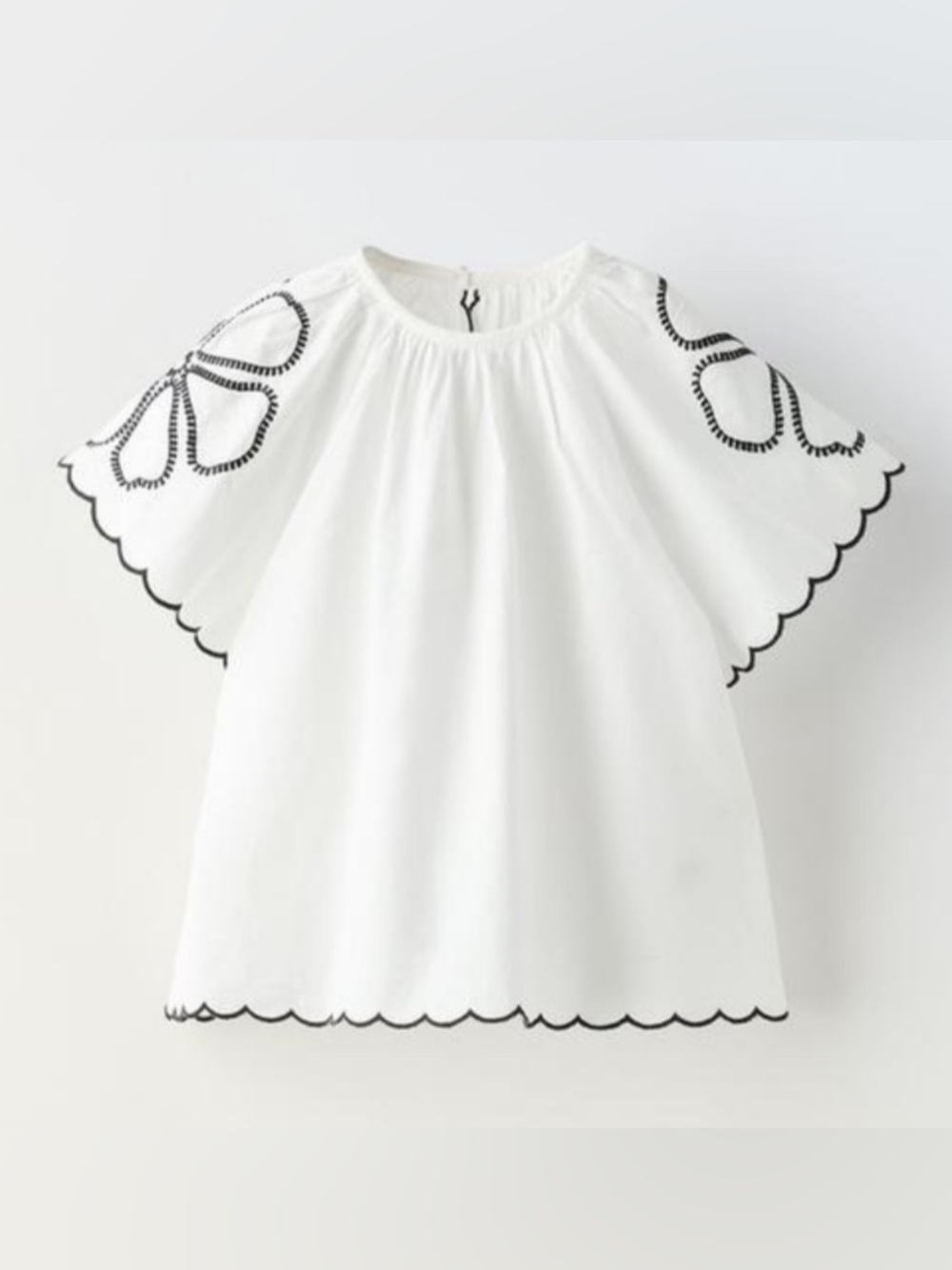 ZARA Ruffled Embroidered Set - Picture 2 of 8